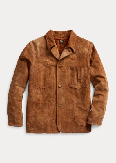 Men's Ralph Lauren Suede Chore Jackets | 720385WZQ